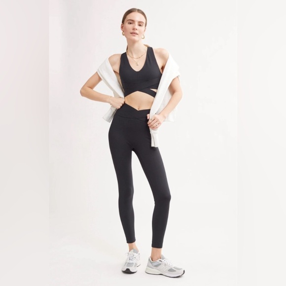 NWT Bandier Le Ore Corso Crossover Leggings in Black Size Small - Picture 6 of 12